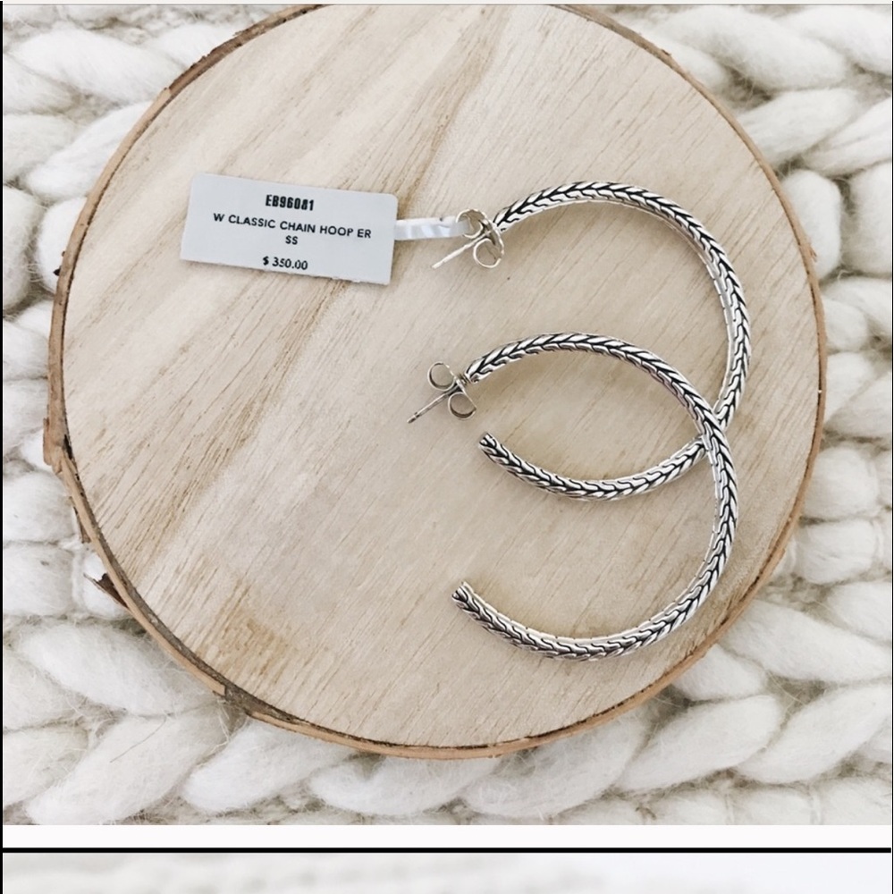 John hardy Classic Chain Hoops